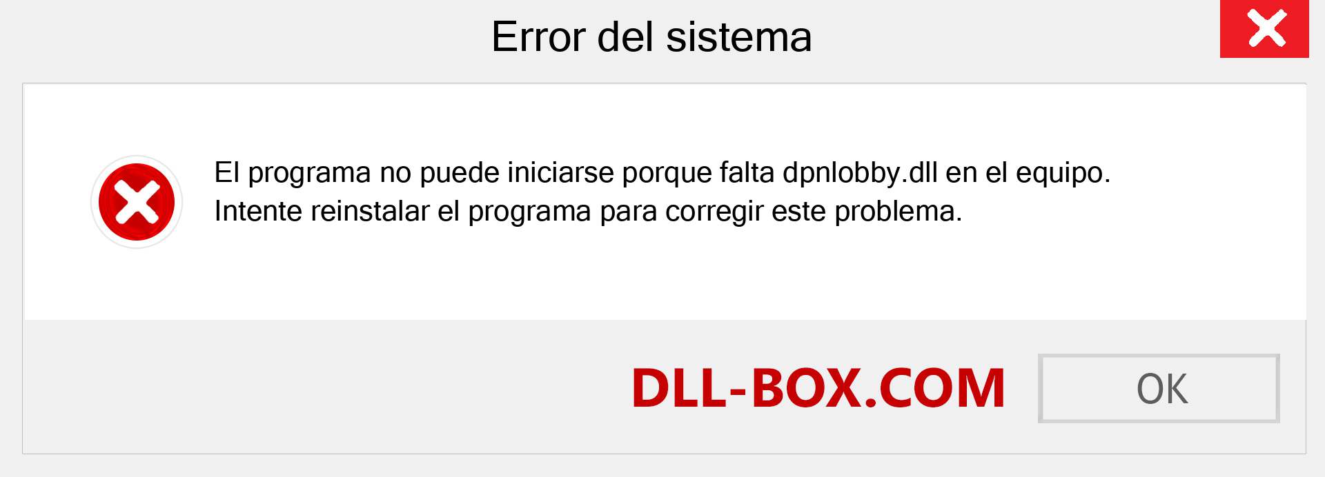 ¿Falta el archivo dpnlobby.dll ?. Descargar para Windows 7, 8, 10 - Corregir dpnlobby dll Missing Error en Windows, fotos, imágenes