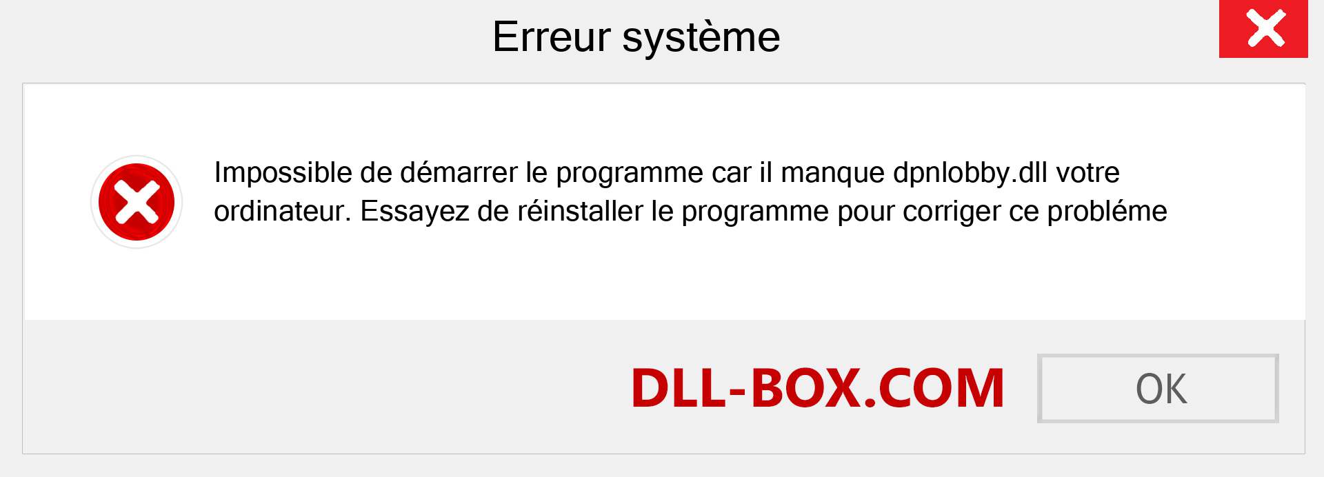 Le fichier dpnlobby.dll est manquant ?. Télécharger pour Windows 7, 8, 10 - Correction de l'erreur manquante dpnlobby dll sur Windows, photos, images